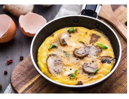 Mantarlı Kaşarlı Peynirli Omlet